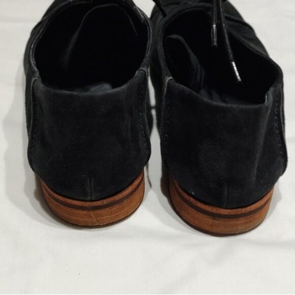 Kork-Ease Tillery Black Suede Cap Toe Oxfords 9.5M - Picture 6 of 9